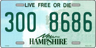 NH license plate 3008686