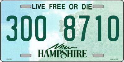 NH license plate 3008710