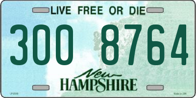 NH license plate 3008764