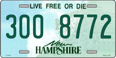 NH license plate 3008772