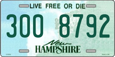 NH license plate 3008792