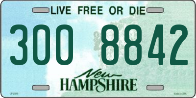 NH license plate 3008842