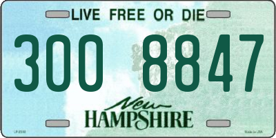 NH license plate 3008847