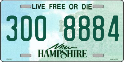 NH license plate 3008884