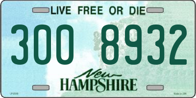 NH license plate 3008932