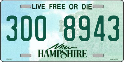 NH license plate 3008943