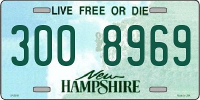 NH license plate 3008969