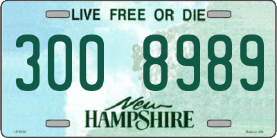 NH license plate 3008989