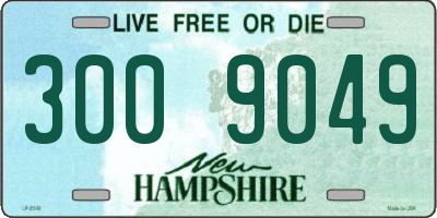 NH license plate 3009049
