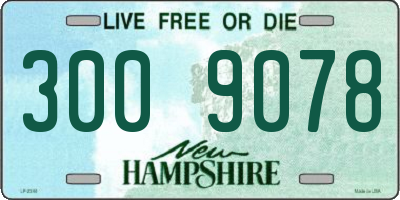 NH license plate 3009078