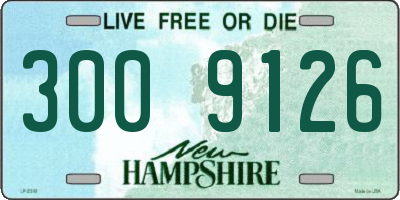NH license plate 3009126