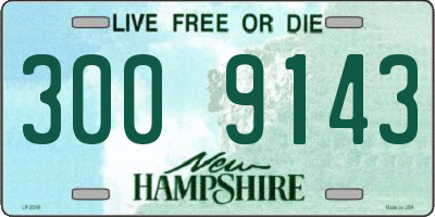 NH license plate 3009143