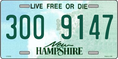 NH license plate 3009147