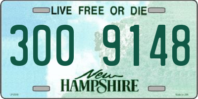 NH license plate 3009148