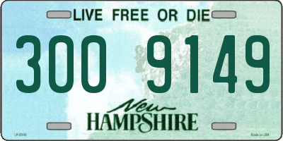 NH license plate 3009149