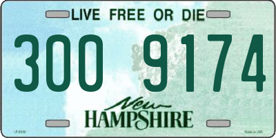 NH license plate 3009174