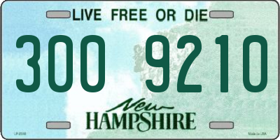 NH license plate 3009210