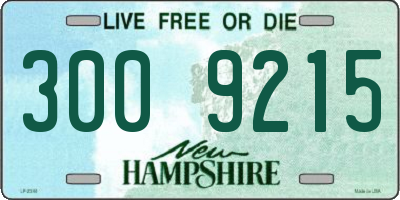 NH license plate 3009215