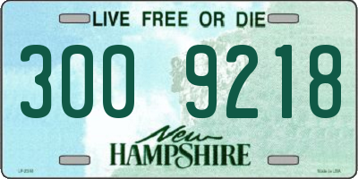NH license plate 3009218