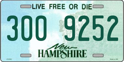 NH license plate 3009252