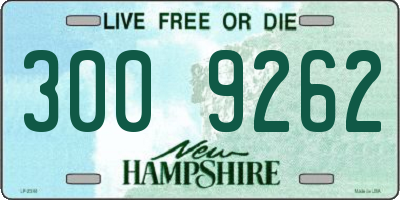 NH license plate 3009262