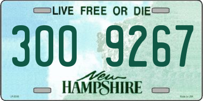 NH license plate 3009267