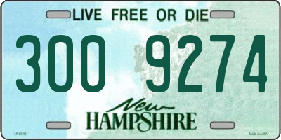 NH license plate 3009274