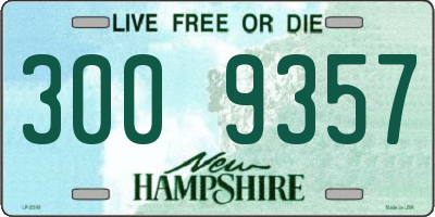 NH license plate 3009357