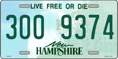 NH license plate 3009374