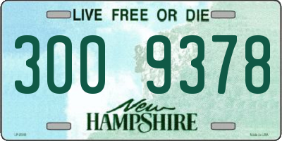 NH license plate 3009378