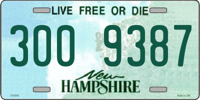 NH license plate 3009387