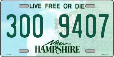 NH license plate 3009407