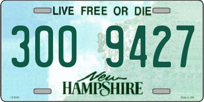 NH license plate 3009427