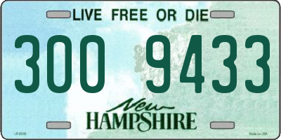 NH license plate 3009433