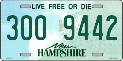 NH license plate 3009442