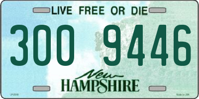 NH license plate 3009446