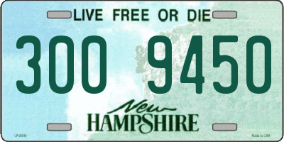 NH license plate 3009450