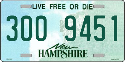 NH license plate 3009451