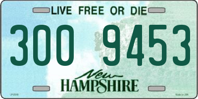 NH license plate 3009453