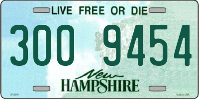 NH license plate 3009454