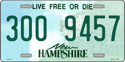NH license plate 3009457