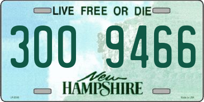 NH license plate 3009466