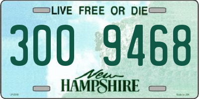 NH license plate 3009468