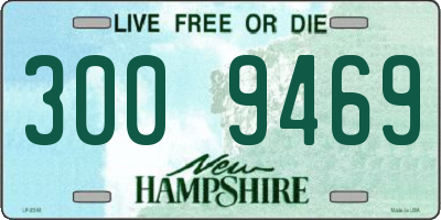 NH license plate 3009469