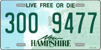NH license plate 3009477