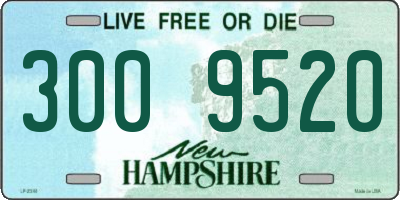 NH license plate 3009520