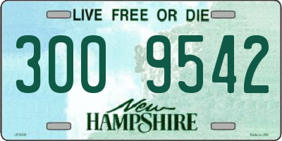 NH license plate 3009542