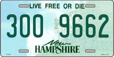 NH license plate 3009662