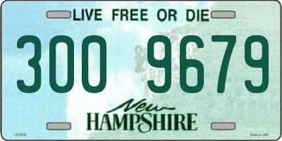 NH license plate 3009679