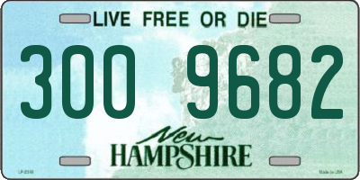 NH license plate 3009682